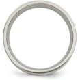 thumbnail image 3 of Chisel Titanium Brushed with 14k Gold Inlay 8.2mm Flat Band - Ring Size 8.5, 3 of 8