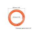 thumbnail image 2 of Uxcell Round Spring O Rings, 27mm/ 1.06" Trigger Buckle Snap, Carbon Steel Orange, 12 Pack, 2 of 5