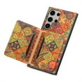 thumbnail image 6 of ELEHOLD for Samsung Galaxy S23 Ultra Leather Wallet Case,Cover with Retro Flower Pattern Built-in Card Slots Kickstand Shockproof Protective Phone Case for Samsung Galaxy S23 Ultra,Autumn, 6 of 6