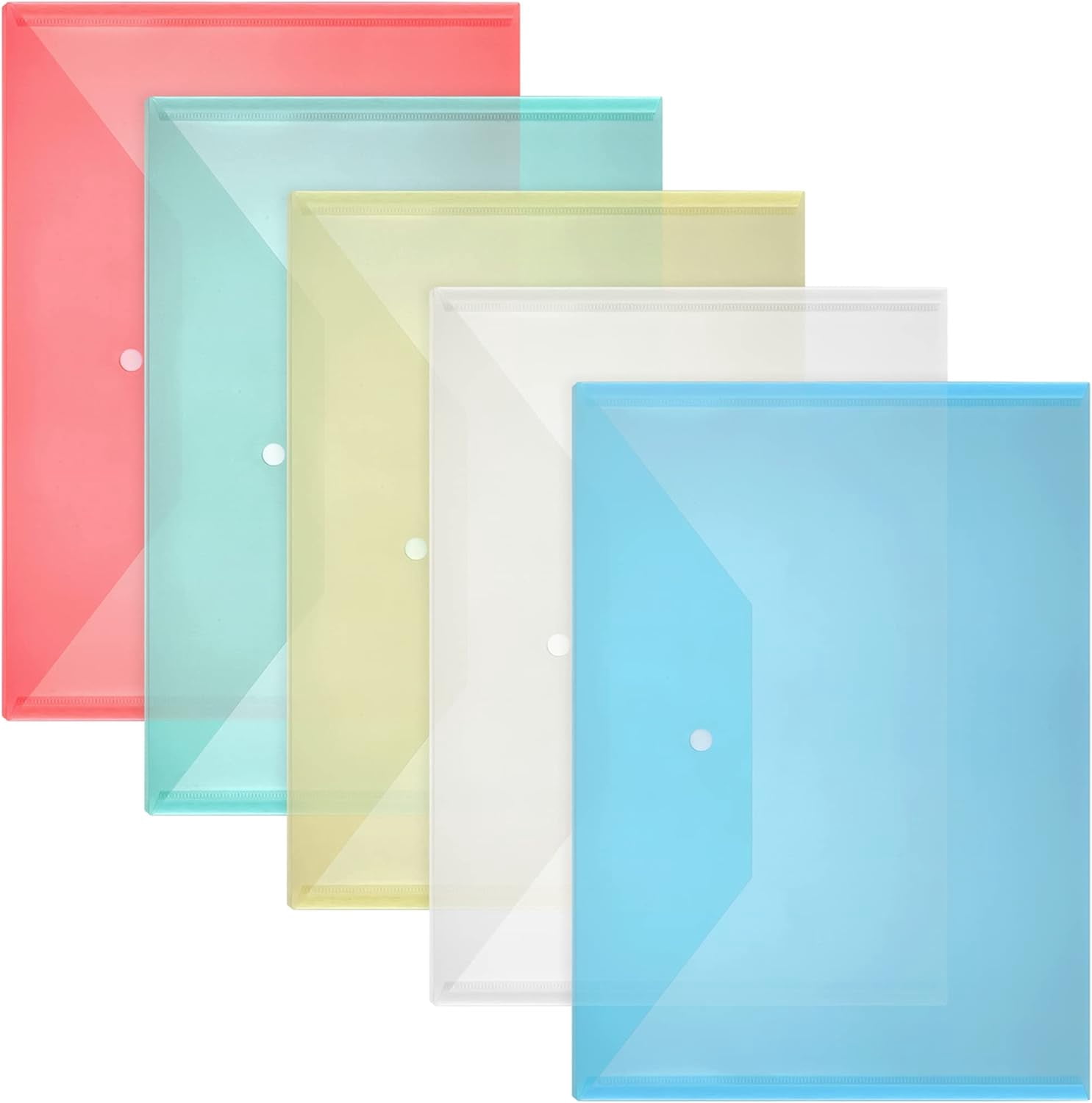 Snap Closure File SURJDE Mifflin Poly Snap Button Closure File Envelopes (25 Pack, 5 ...