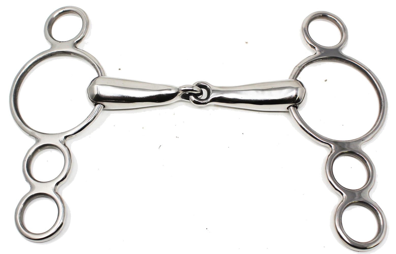 Stainless Steel Wonder Gag Horse Snaffle Bit 5" Hollow Mouth Tack 35139
