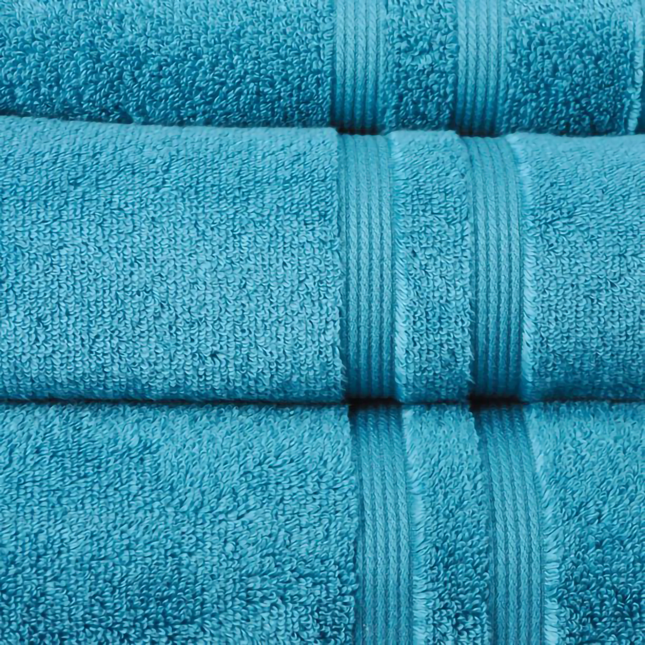 Mainstays Performance Solid 6-Piece Towel Set, Aqua