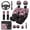 Cherry Blossoms, variant on Pzuqiu Red Mushroom 14 Pcs Interior Covers Easy Install Front Saddle Blanket Rear Split Bench Cover Steering Wheel Center Console Pad Shoulder Strap Pads Seat Headrest Coasters Keychain