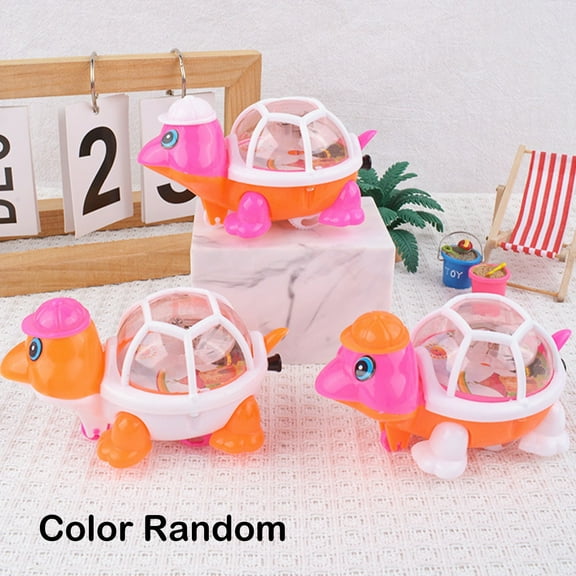 Kids Toys under $5! CQCYD Toddler Turtle Toys for Kids Ages 1-3 , Pull Back Wind Up Chain Toy, Glowing In The Dark Educational Toy For Kids Preschool Party Favors