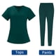 thumbnail image 2 of Enfermería Scrub Set Top Pantalones Transpirable Trabajo Uniforme para Enfermera Yoga Jogger, 2 of 5