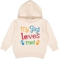 thumbnail image 2 of Inktastic My Gigi Loves Me Grandchild Toddler Hoodie, 2 of 4