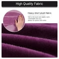 thumbnail image 5 of Velvet Sofa Cover 4 Seaters Plush Couch Cover Slipcover All-Inclusive Protector Washable with Non-Slip Straps, Purple, 5 of 7