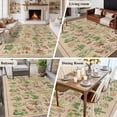 thumbnail image 6 of Rustic Vegetable Garden 5'x7' Area Rug, Vintage Farmhouse Plants Beige Washable Non-Slip Soft Rugs, Low-Pile Large Carpet for Living Room Bedroom Dining Room, Non-Shedding Accent Rug, 6 of 9