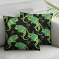 thumbnail image 3 of Cute Chameleon Lizard Pillowcase Soft Pillow Cases Pillow Covers with Zip Closure, 3 of 7