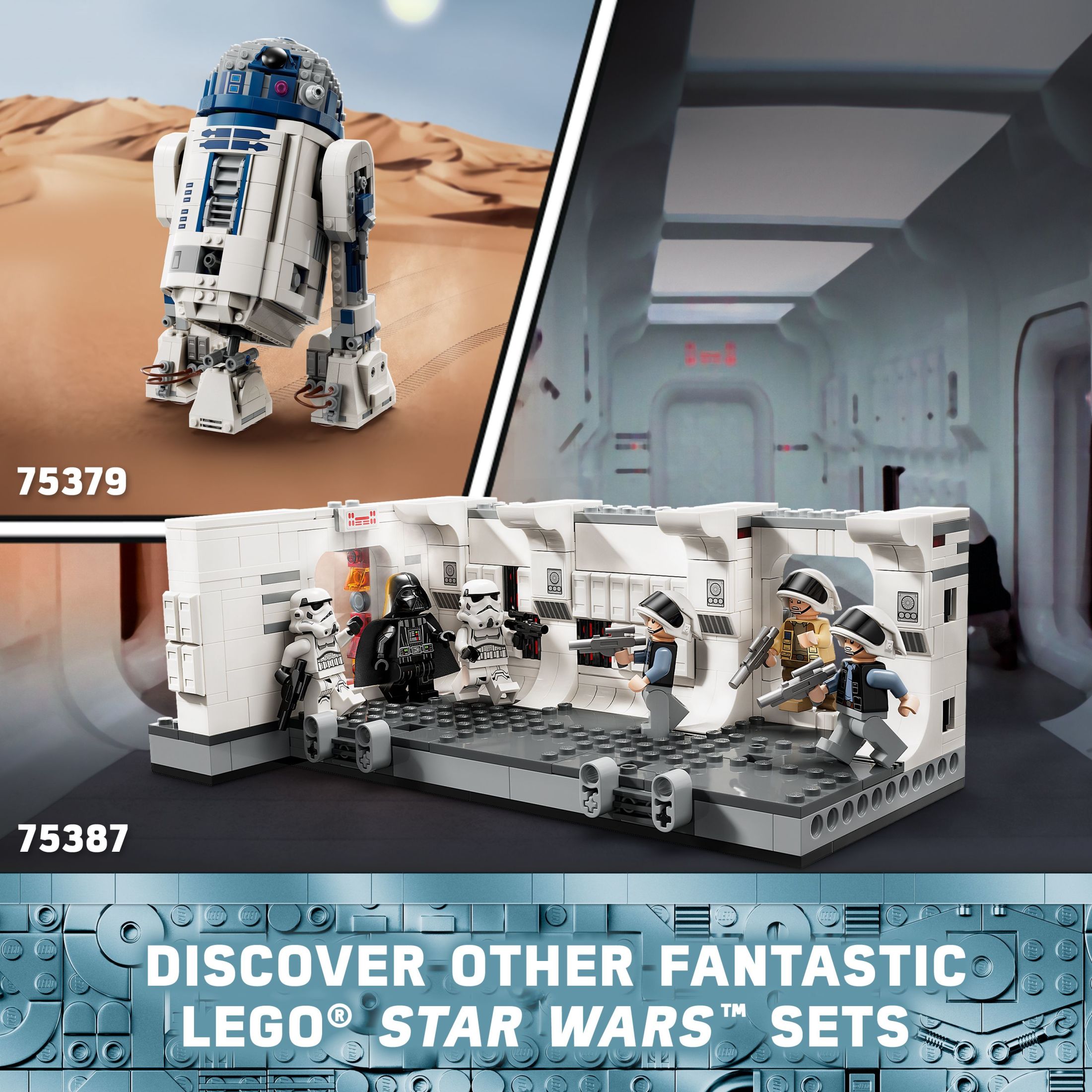 LEGO Star Wars: Una Nueva Esperanza Abordando el Tantive IV Juguete de Fantasía, Juguete Coleccionable de Star Wars con Minifigura Exclusiva del 25 Aniversario Clone Trooper Fives, Idea de Regalo para Niños de 8 Años en Adelante, 75387 7