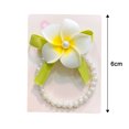 thumbnail image 5 of Flower Decor Hair Rope Faux Pearl Ribbon High Elastic Hair Tie Girl Bowknot Hair Band Hair Accessory, 5 of 8