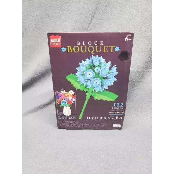 Block Bouquet Hydrangea Build Set 112 Pieces