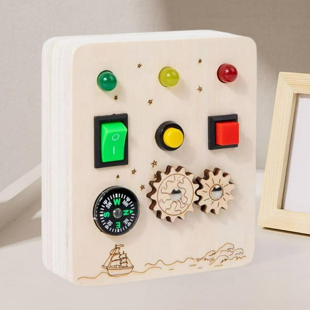 Tablero Ocupado Montessori Tablero Ocupado Montessori Interruptor De Manija Busy Light Montessori Toys No Toxic Diseño Creativo Para Niños Niñas