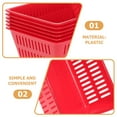 thumbnail image 3 of GAXIRE 10Ud Cesta Plástica Roja Para Almacenamiento Duradero De Monedas Y Pequeños Objetos Domésticos, 3 of 6