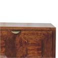 thumbnail image 5 of JERFIT Modern Nightstand with 2 Drawers, Solid Mango Wood Bedside Table, Scandinavian Chestnut Brown Finish, Nordic Style Bedroom Furniture, 5 of 10