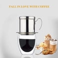 thumbnail image 7 of 4X Vietnamese Coffee Filter Coffee Press Maker Reusable Phin Infuser Strainer Pot Coffee Drip Brewer Manual Coffee, 7 of 7