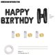 thumbnail image 2 of Banner de cumpleaños CANREVEL, 13 unidades, 40 cm, letras en forma de globo, 2 of 7