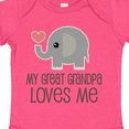 thumbnail image 4 of Inktastic Great Grandpa Loves Me Boys or Girls Baby Bodysuit, 4 of 5