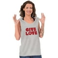 thumbnail image 3 of Give Love Heart Kindness Happiness Tank Top Tee Shirt Women Brisco Brands M, 3 of 6