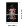 thumbnail image 3 of Christmas Door Curtain with Waterproof Holiday Scene for Home Decor and Photo Backgrounds, 3 of 6