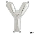 thumbnail image 4 of BalsaCircle 16" Mylar Foil Plain Balloon Silver Letter Y Wedding Party Decoration, 4 of 8