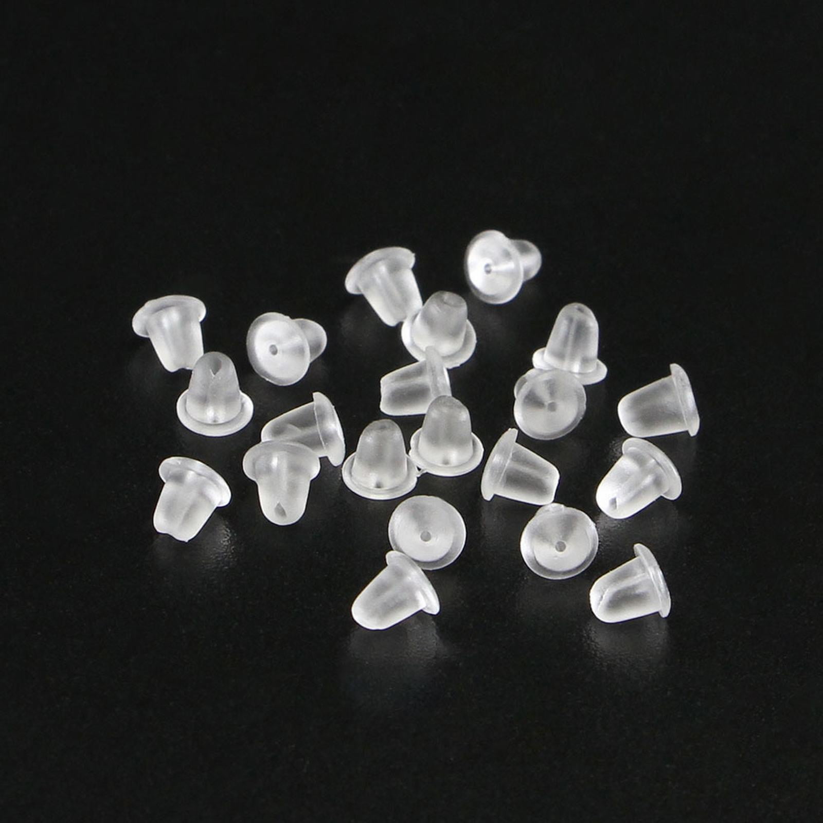 600 Fermoirs De Boucles D'oreilles En Caoutchouc - Remplacements Durables, Hypoallergéniques, Pour Divers Styles - 6