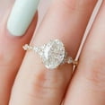 thumbnail image 3 of Jewelerix Gorgeous Moissanite Diamond Wedding Ring Delicate Yellow Gold Vermeil Engagement Ring Elegant Oval Cut Valentine Day Gift Ring, 3 of 8