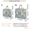 thumbnail image 2 of FORMRS Womens Corduroy Tote Bag Crossbody Shoulder Handbag with Pocket, Vibrant Abstract Design, 2 of 7