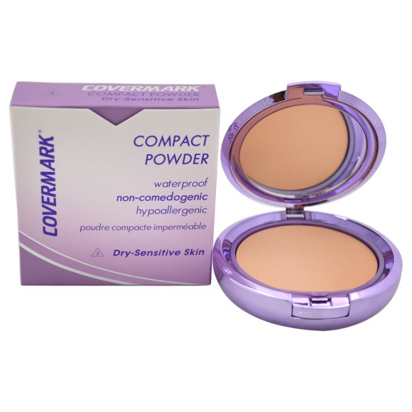Compact Powder Waterproof - # 3 - Dry Sensitive Skin by Covermark for Women - 0.35 oz Powder