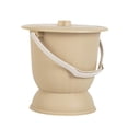 thumbnail image 4 of Urinario con escupidera y tapa, portátil, para cama, mesita de noche, con cubo para inodoro, 4,5 l, para mujer y hombre, para el hogar Amarillo, 4 of 8