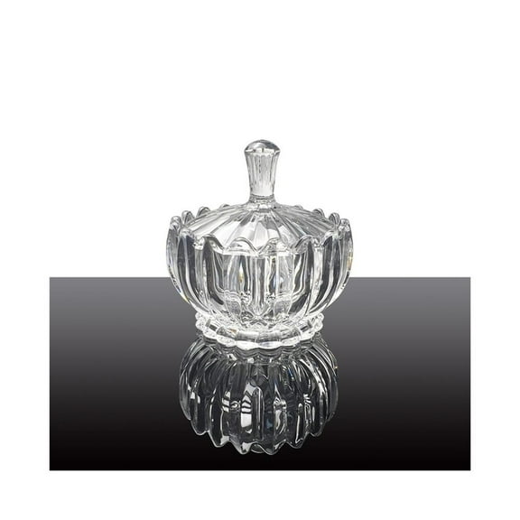 Butter Dish With Lid Glass Round Candy Jar for Kitchen Multifunctional Organizer