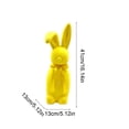 thumbnail image 2 of Large Flocked Easter Bunny Figurine, Purple Hot Yellow Foam Rabbit for Yard Decor, Oversized Bunny Ornament for Outdoor Display, 2 of 6