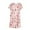 A-Pink143, variant on Womens Nightgown Llama Print Short Sleeve Crew Neck Soft Stretchy Loungewear Home Sleepwear