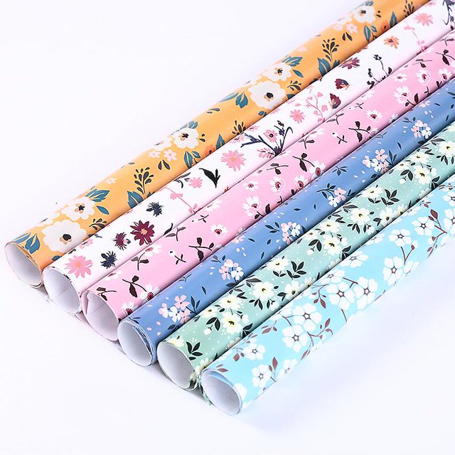 Taian 6 Pack 6 Patrón de colores Papel de regalo floral pequeño Tienda de regalos Papel de regalo exquisito Papel de regalo de vacaciones Caja de regalo Papel de regalo ZefeiWu 8390615087179