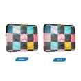 thumbnail image 7 of FORMRS 13-13.3 inch Laptop Sleeve Case Soft Carrying Quilted Computer Bag Cover, Pink Checkered Pattern, 7 of 7
