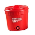 thumbnail image 4 of Mini Hot Pot Electric Rice Cooker Nonstick Double Layer Heat Insulation Portable Red 1.2L white liner, 4 of 9