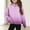 Pink, variant on Bnwani Sweatshirt for Girls Zip Mock Neck Long Sleeve Half Zip Crop Fleece Sweatshirt Gradient Pullover