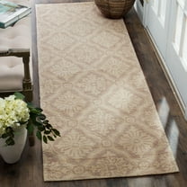 SAFAVIEH Easy Care Kodey Trellis Runner Rug, Cream/Beige, 2'6" x 8'