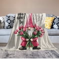 thumbnail image 6 of Happy Mother's Day Gnome Throw Blanket for Couch Bed Sofa 60"x80" Best Gifts for Mom’s Birthday Throw Blanket Super Soft Warm Throw Flannel Blanket for Adults Teens Kids Flannel Warm Throw, 6 of 8
