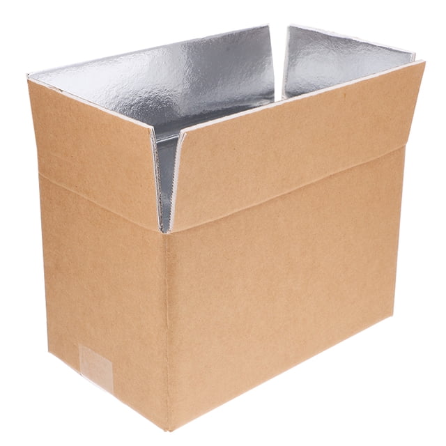 SKISUNO Boîte Isolée pour Expédition à Froid avec Doublure en Aluminium pour Stockage et Transport de Fruits de Mer