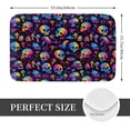 thumbnail image 2 of Pofeuu rainbow color Skull mushroom Print Flannel Doormats Rug16"x24"Rug Washable Doormats Indoor Outdoor Rugs for Layered Front Door Mats, Porch, Kitchen, Entryway, 2 of 7
