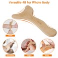 thumbnail image 3 of Wood Therapy Massage Tool Lymphatic Drainage Paddle Wooden Scraping Tools, 3 of 5