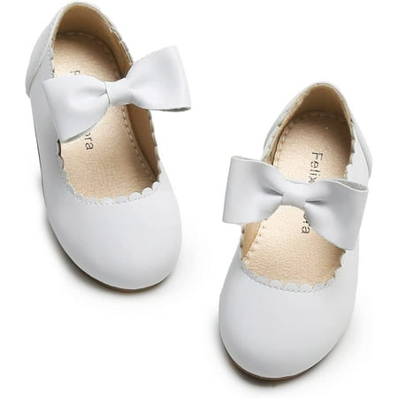 

Toddler Little Girl Princess Dress Shoes-Mary Jane Flats for Girl Party School Shoes.