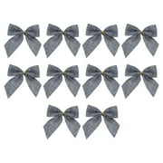 YHAIOGS Modern Farmhouse Decoration 10PCS Christmas Bows Various Styles Bows Fabric Christmas Tree Garland Accessories Decoration Party Party Decorations