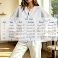 thumbnail image 6 of cocolona Womens Button Down Sweatshirts Crew Neck Long Sleeve Shirts Loose Casual Solid Color Jacket, 6 of 7
