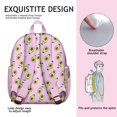 thumbnail image 5 of Stylish Fruit Pattern Backpack for Daily Use, Lightweight Bag Featuring Cute Avocado Illustration, 5 of 6