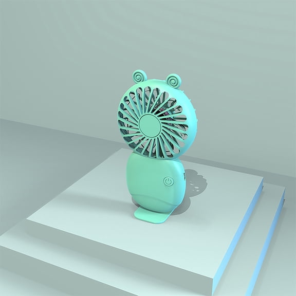 SDJMa Portable Mini Fan Small 1500 mAh Battery Operated Fan 4 in 1 as Eyelash Fan, Handheld Fan,Desk Fan, USB Rechargeable Personal Fans,3 Speed Adjustable, Cute Animal Ear Design