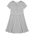 thumbnail image 3 of BTween 3-PC Girls Summer Dress Set - Short Sleeve Casual Skater Dresses with Stripe & Floral Print, 3 of 4