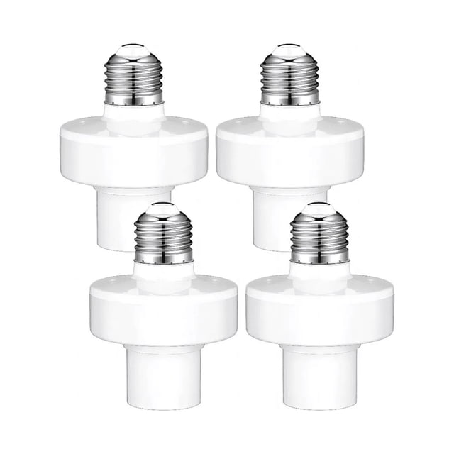 Adaptador De Foco Led Inteligente Wifi E27/e26, 4 Piezas