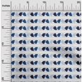 thumbnail image 1 of oneOone Cotton Flex Navy Blue Fabric Leaves Block Sewing Craft Projects Fabric Prints By Yard 40 Inch Wide, 1 of 1